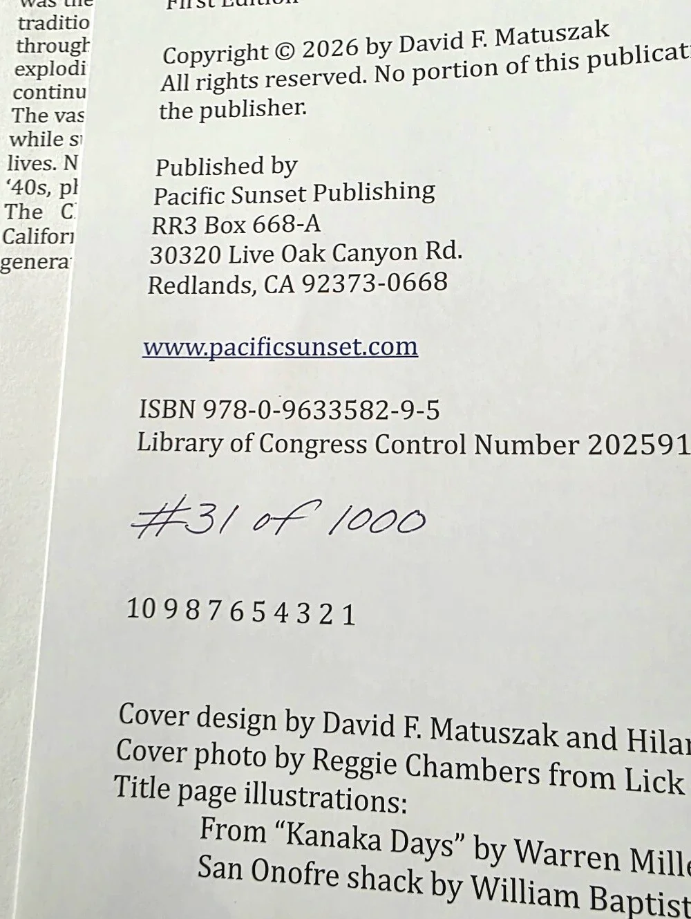 Surfing With Legends: A Pioneer ScrapbookSurf book Signed by David F Matuszak